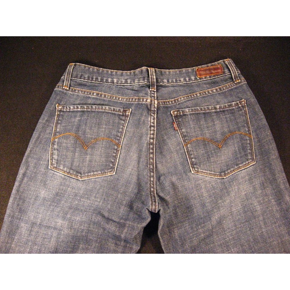 Vintage Levis Straight Womens Jeans 8L Blue Denim 8/29 WLP 423 - Picture 4 of 11